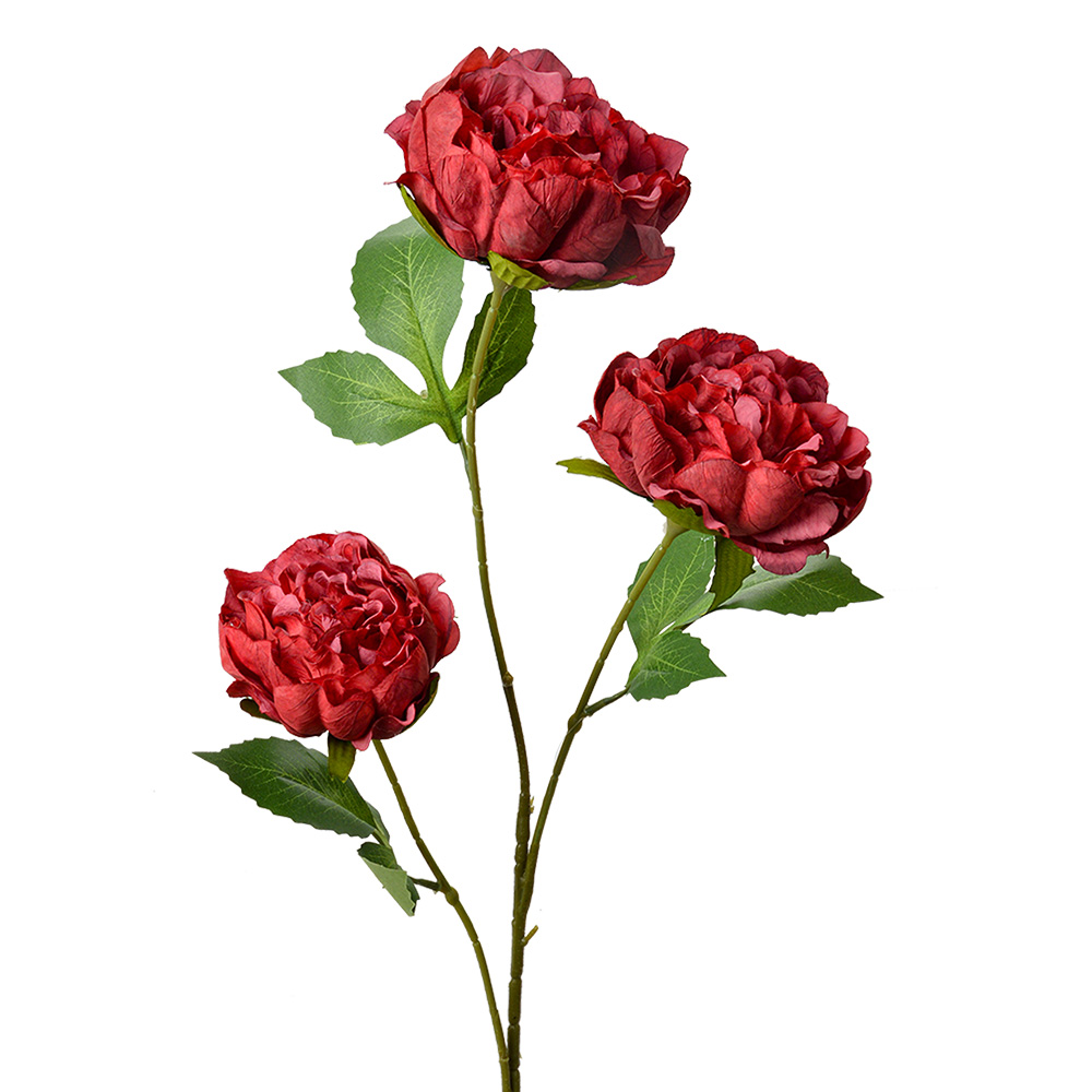 [5PL0166R] Decoratie tak met bloemen 12x8x80 cm