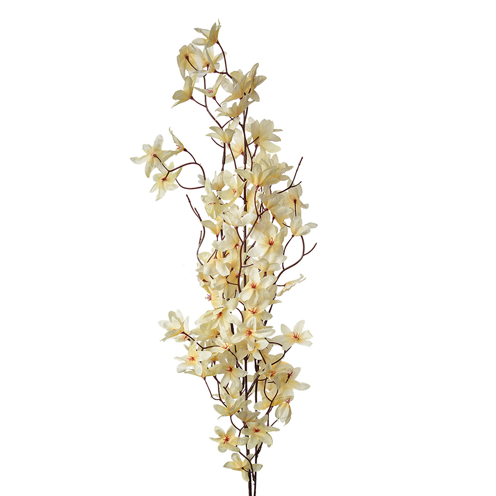 [5PL0167Y] Decoratie tak met bloemen 6x6x110 cm