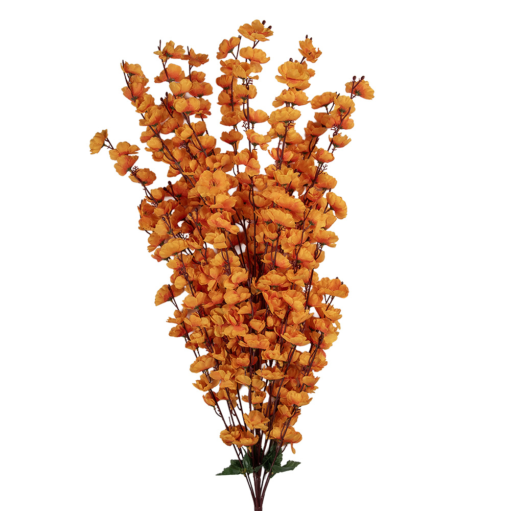 Decoratie tak met bloemen 15x10x100 cm