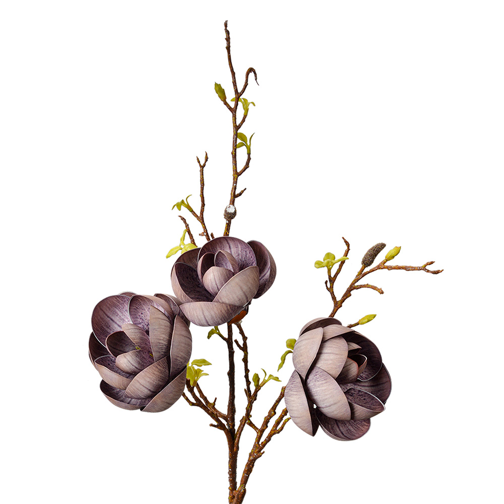 Decoratie tak met bloemen 20x20x106 cm