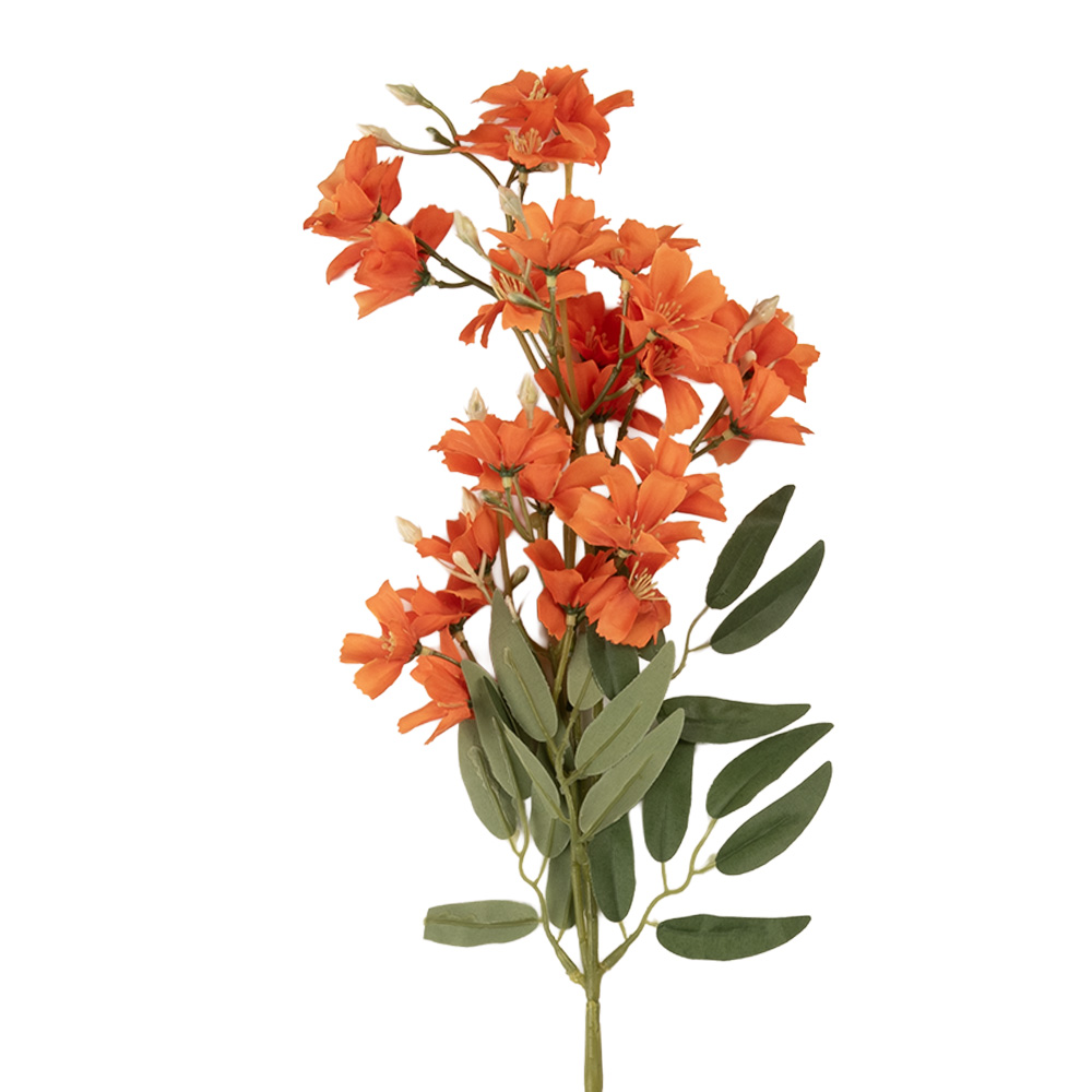 [5PL0191O] Decoratie tak met bloemen 10x10x72 cm