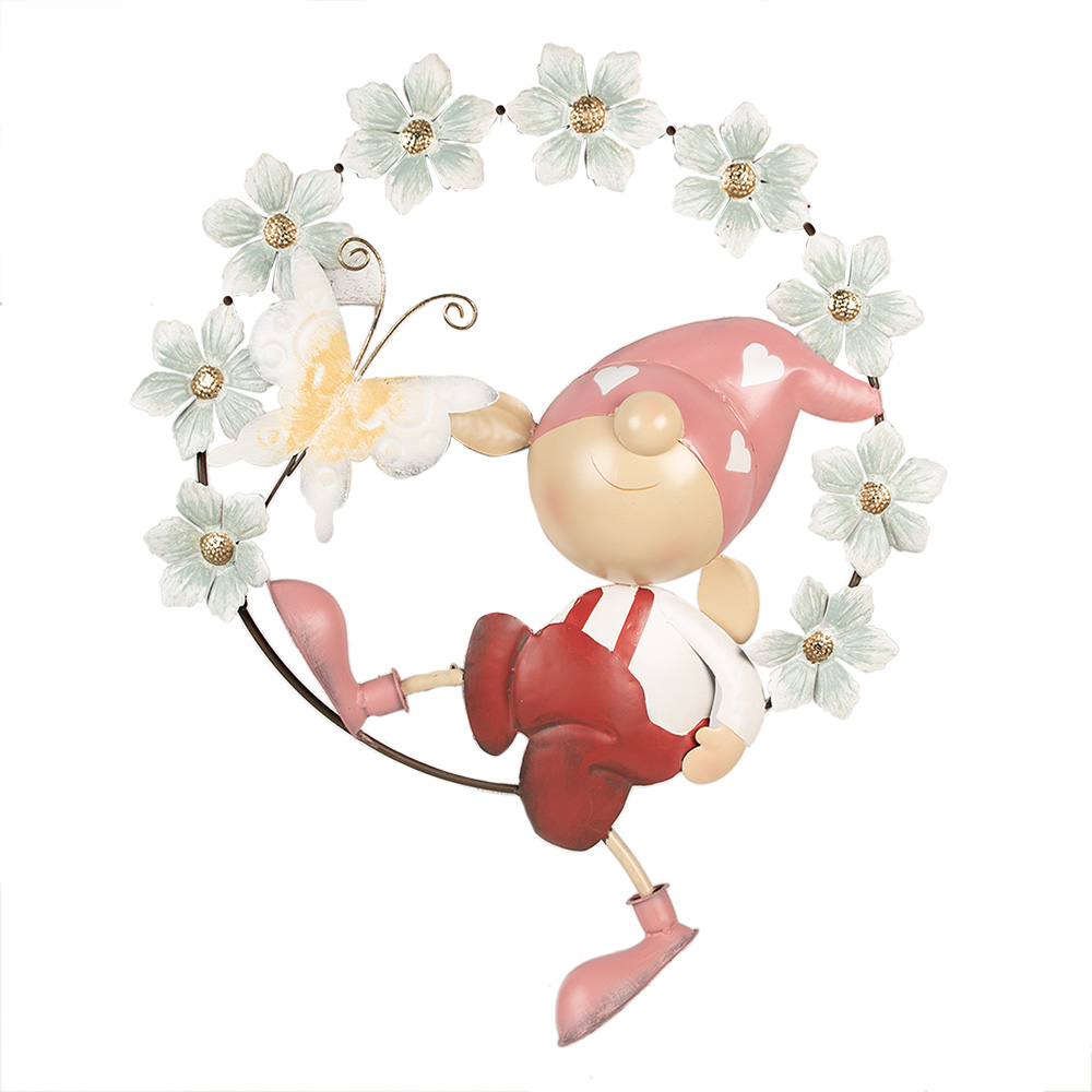 [5Y1222] Wanddecoratie kabouter 50x9x61 cm