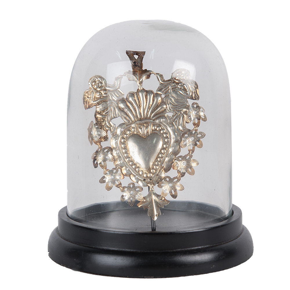 [65464] Stolp met decoratie Ø 13x17 cm