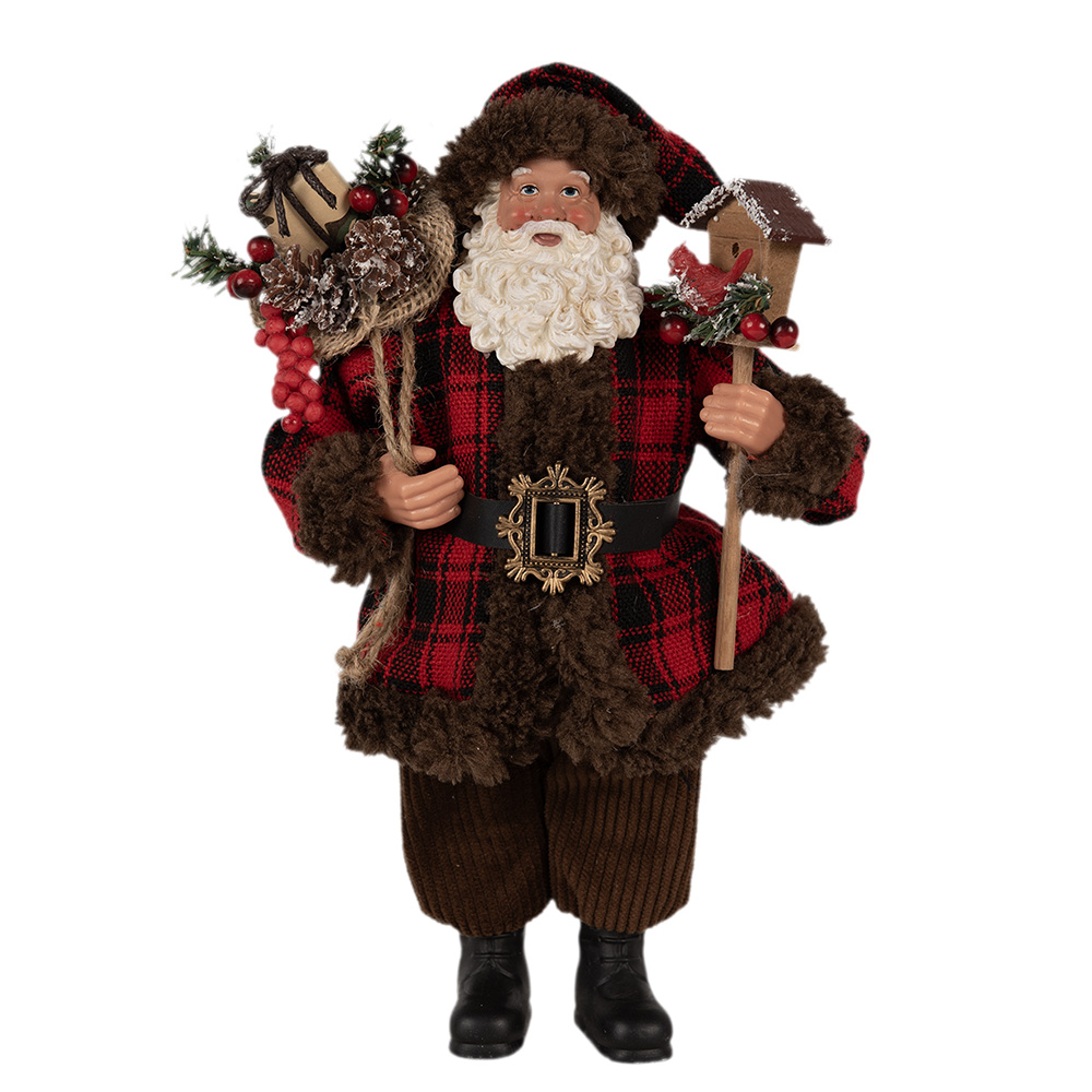 [65595] Decoratie kerstman 18x10x27 cm