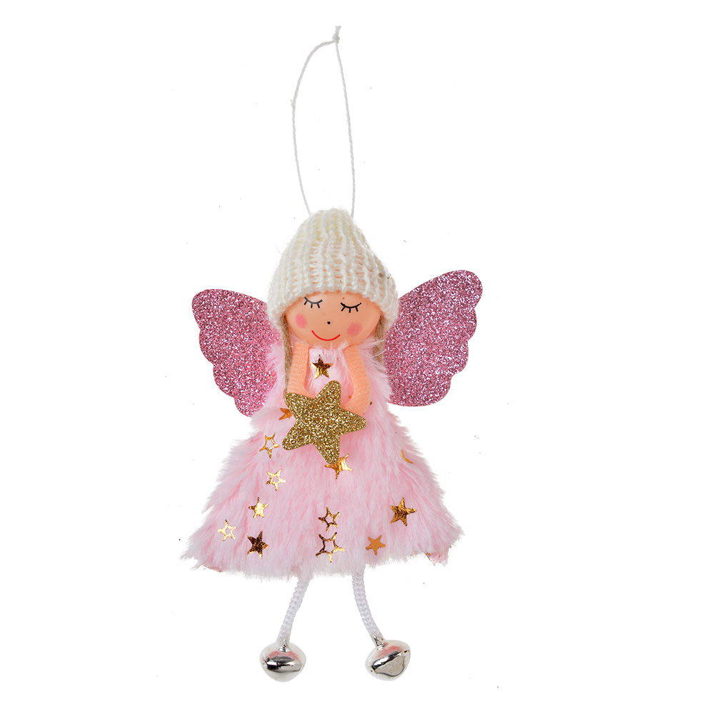 [65680P] Decoratie hanger engel 8x3x15 cm