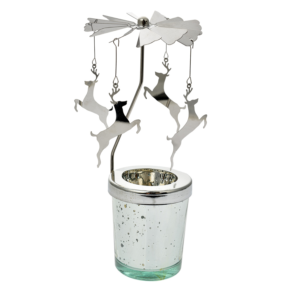 [66078] Theelichtcarrousel Ø 8x17 cm