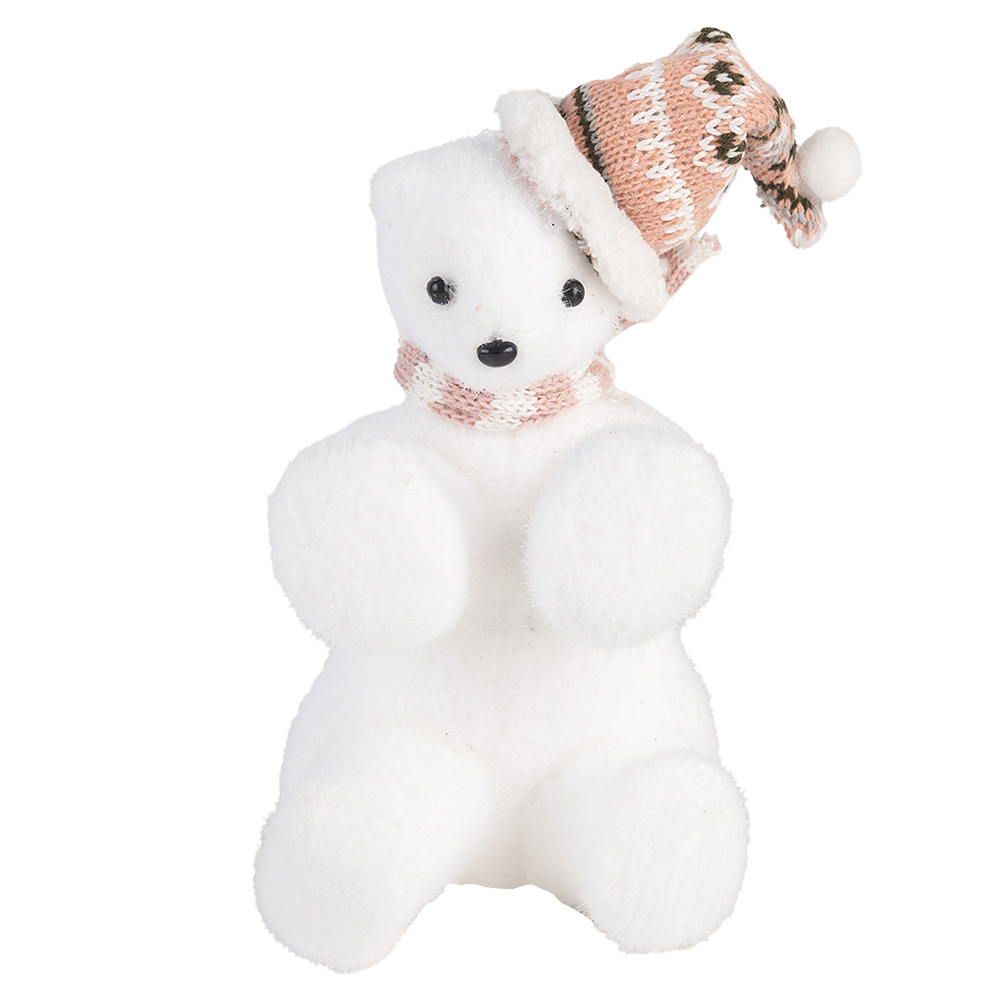 [66120] Decoratie ijsbeer 11x11x18 cm