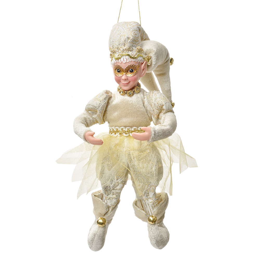 [66216] Decoratie hanger elf 10x8x28 cm