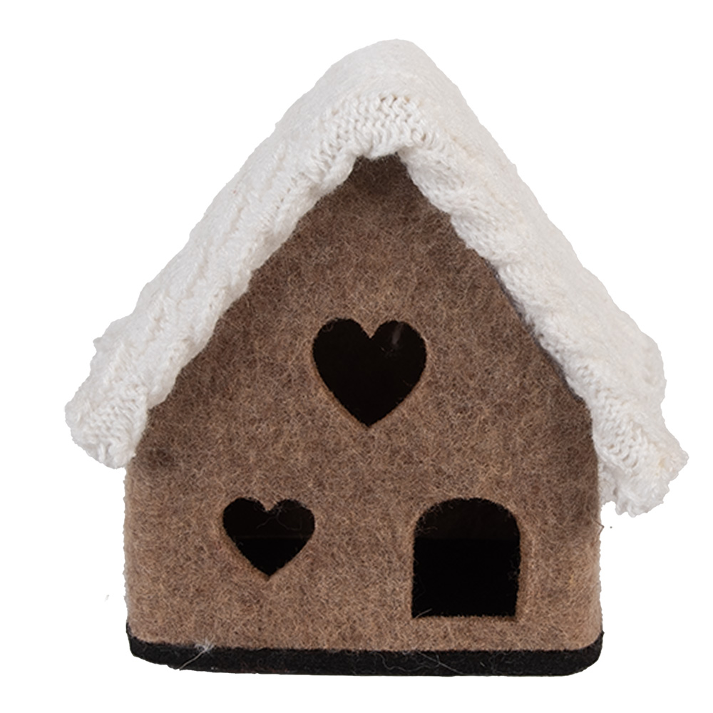 [66306] Vilten huis 13x10x13 cm