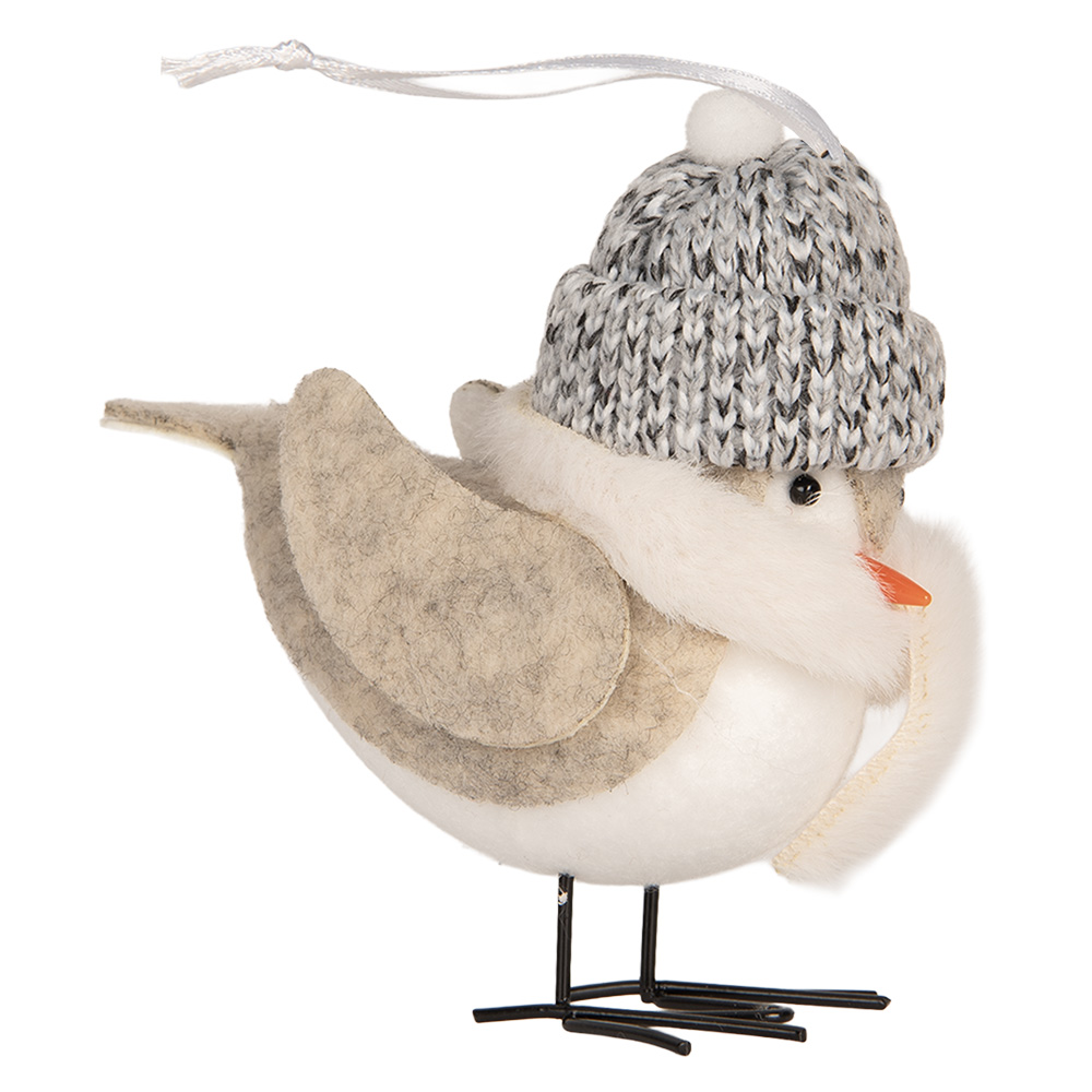 [66340] Decoratie vogel 11x7x12 cm