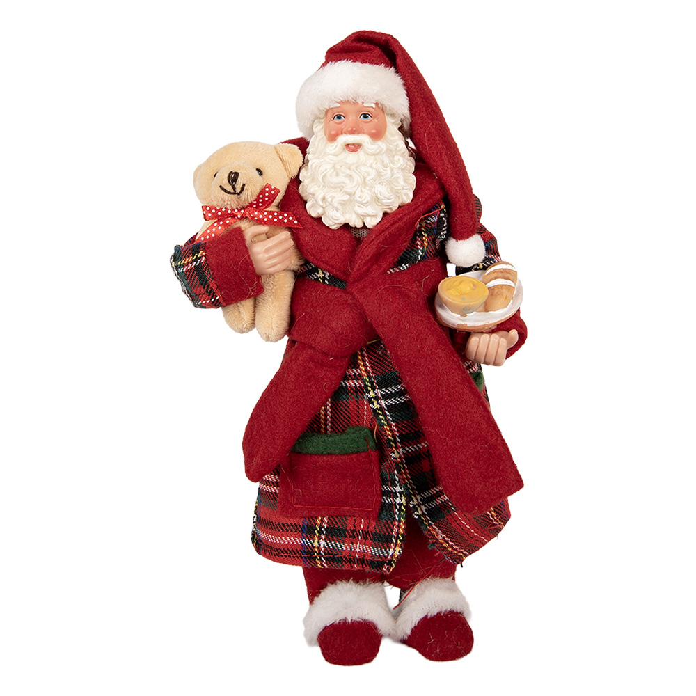 Decoratie kerstman 16x11x28 cm