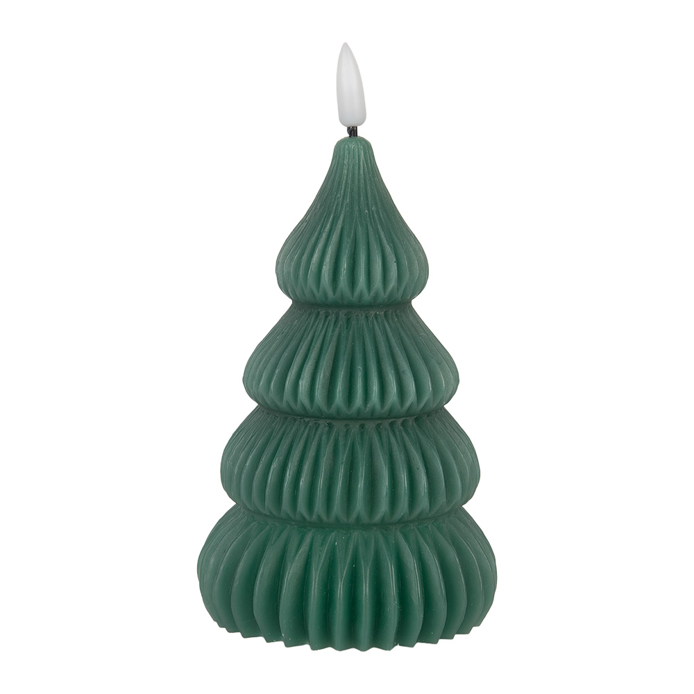 [6CA0004] Kaars met LED Ø 8x17 cm / 2xAA