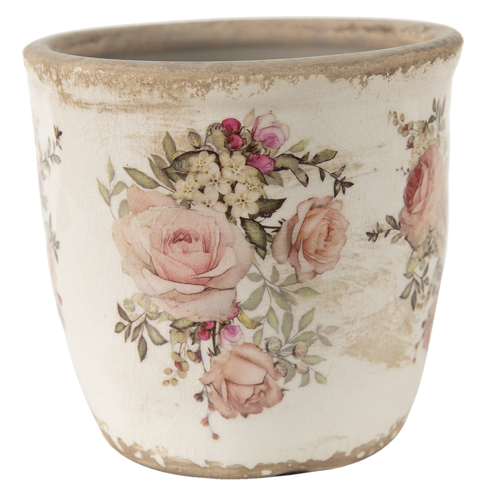 [6CE1421L] Decoratie bloempot Ø 14x13 cm