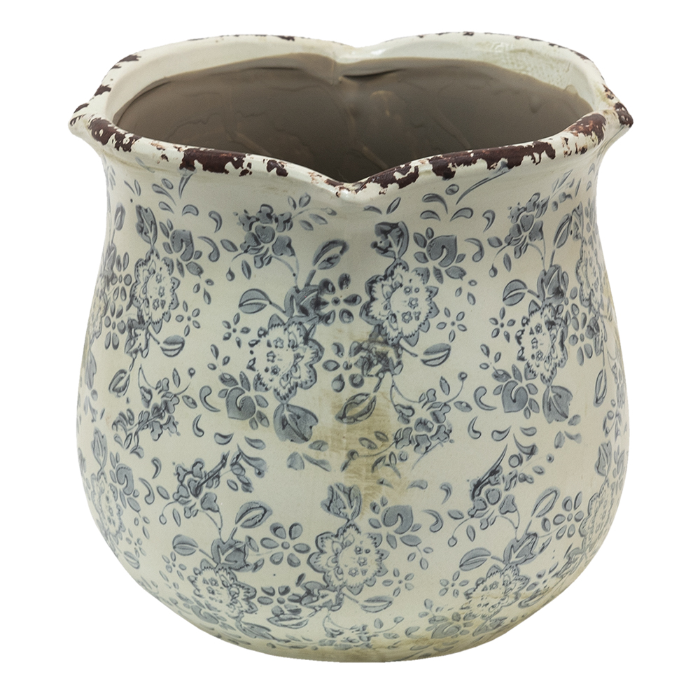 [6CE1455L] Decoratie bloempot Ø 17x16 cm