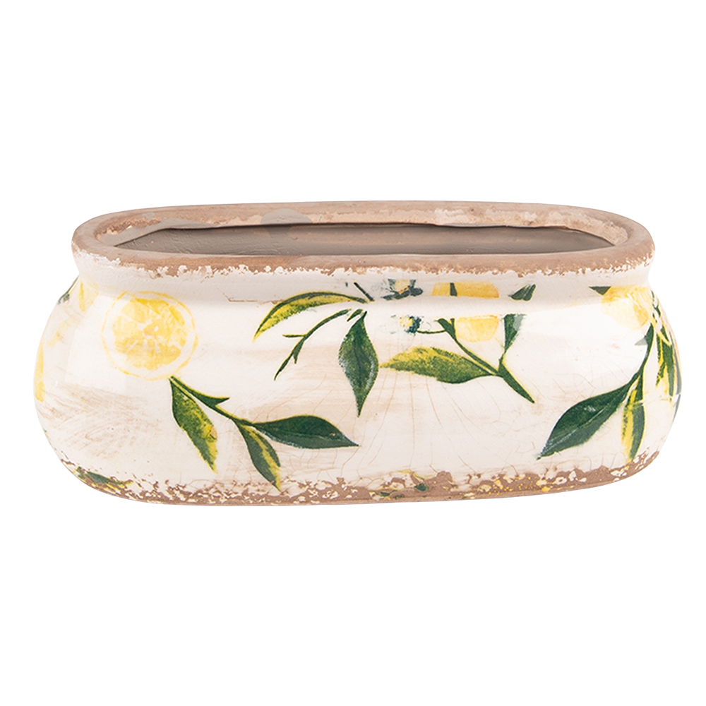 [6CE1531S] Decoratie bloempot 18x7x7 cm