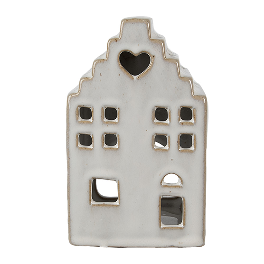 [6CE1588M] Waxinelichthouder huis 9x7x14 cm