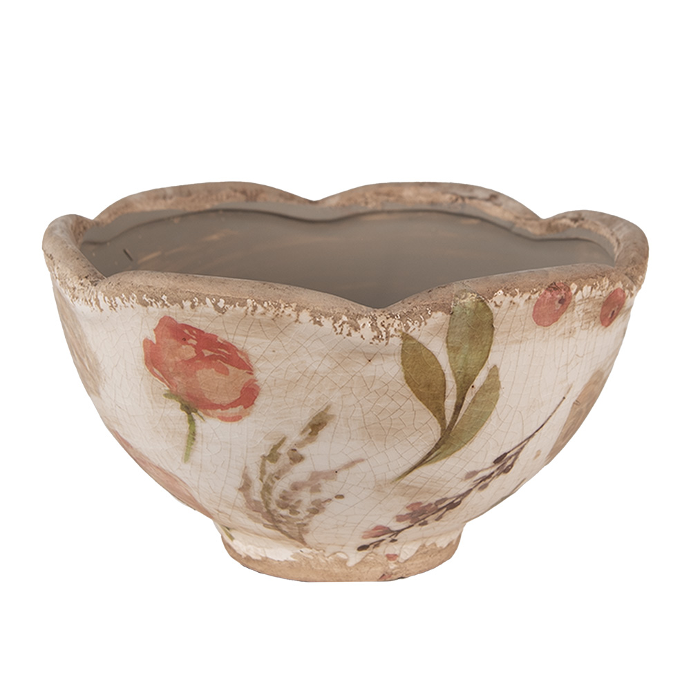 [6CE1626S] Decoratie bloempot Ø 16x9 cm