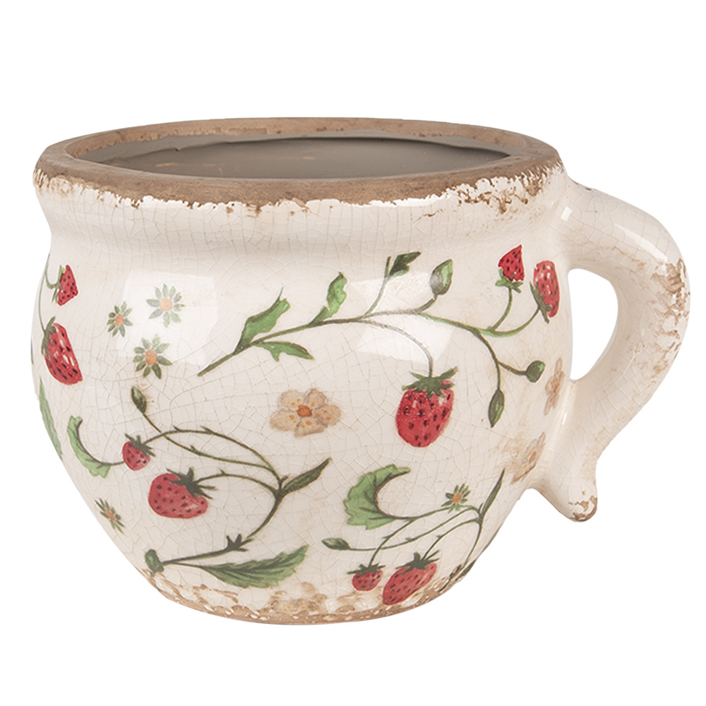 [6CE1635] Decoratie bloempot 17x14x12 cm