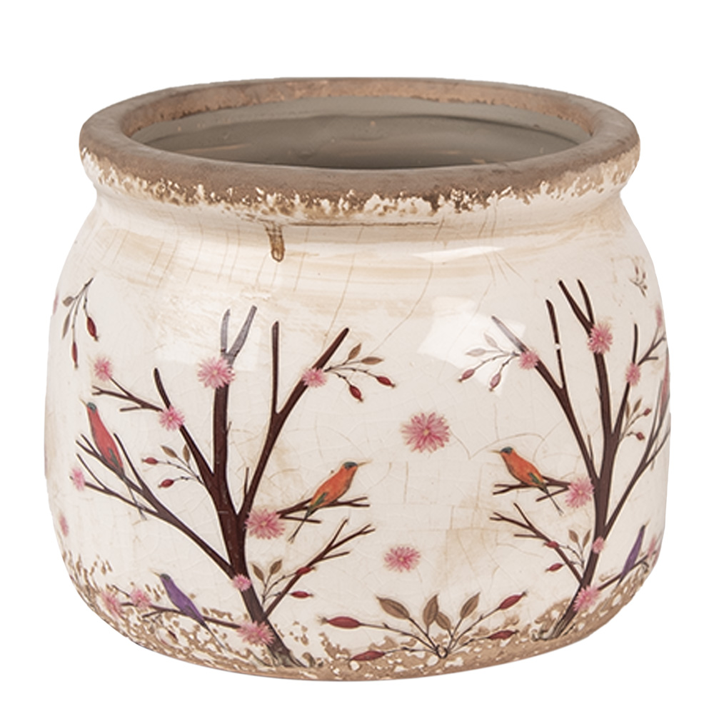 [6CE1642S] Decoratie bloempot Ø 12x10 cm