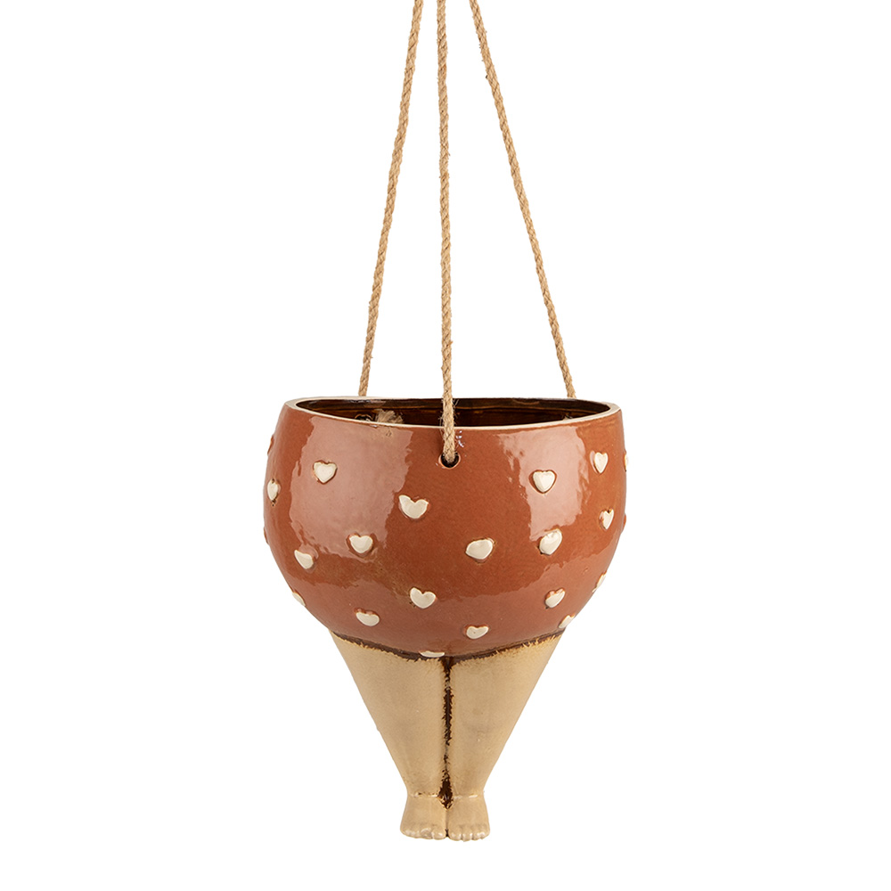 [6CE1863] Decoratie hangende bloempot 17x15x20 cm