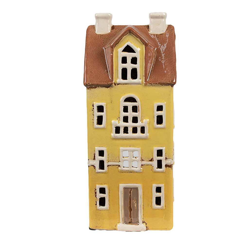 [6CE1913] Waxinelichthouder huis 11x9x25 cm