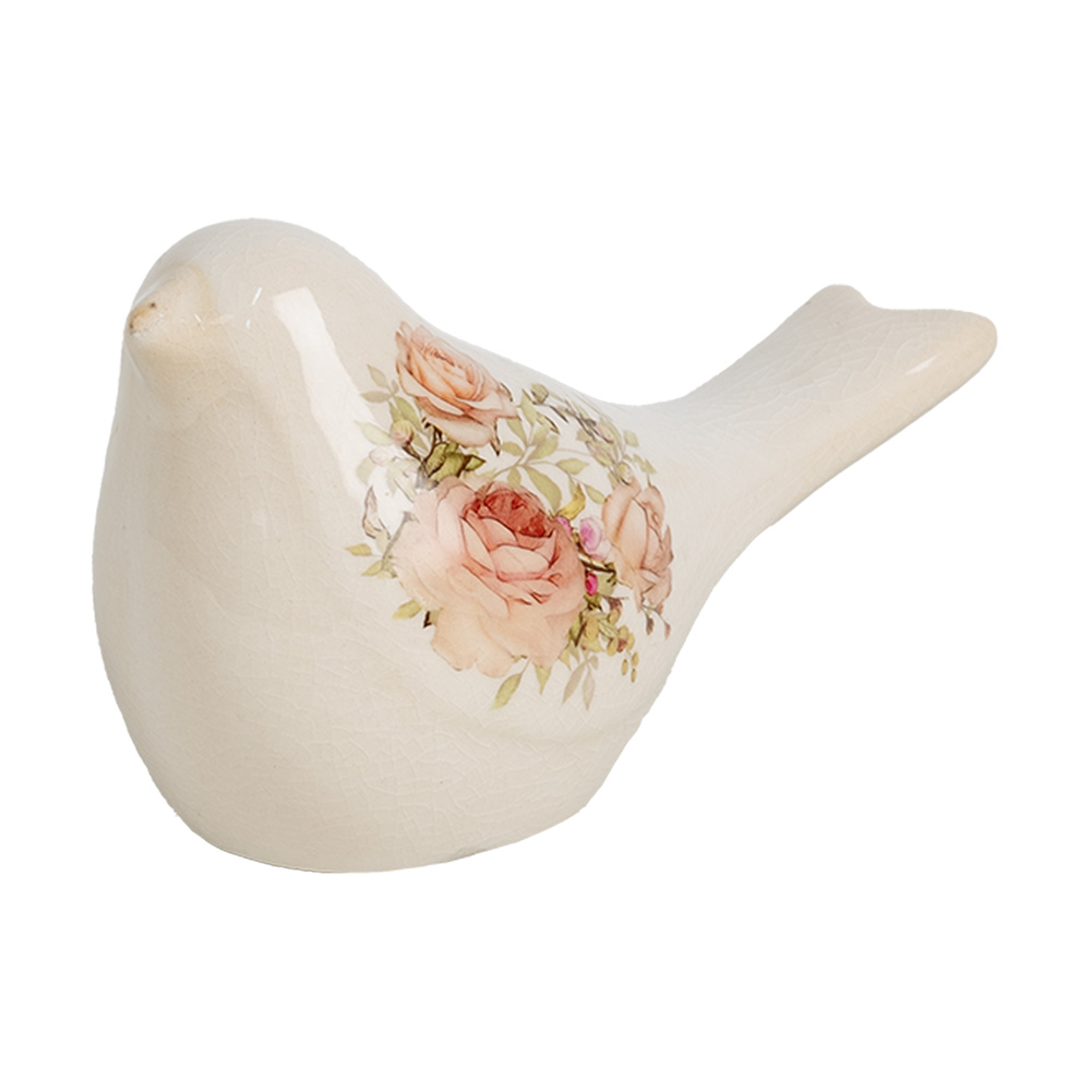 [6CE1951S] Decoratie vogel 16x7x9 cm