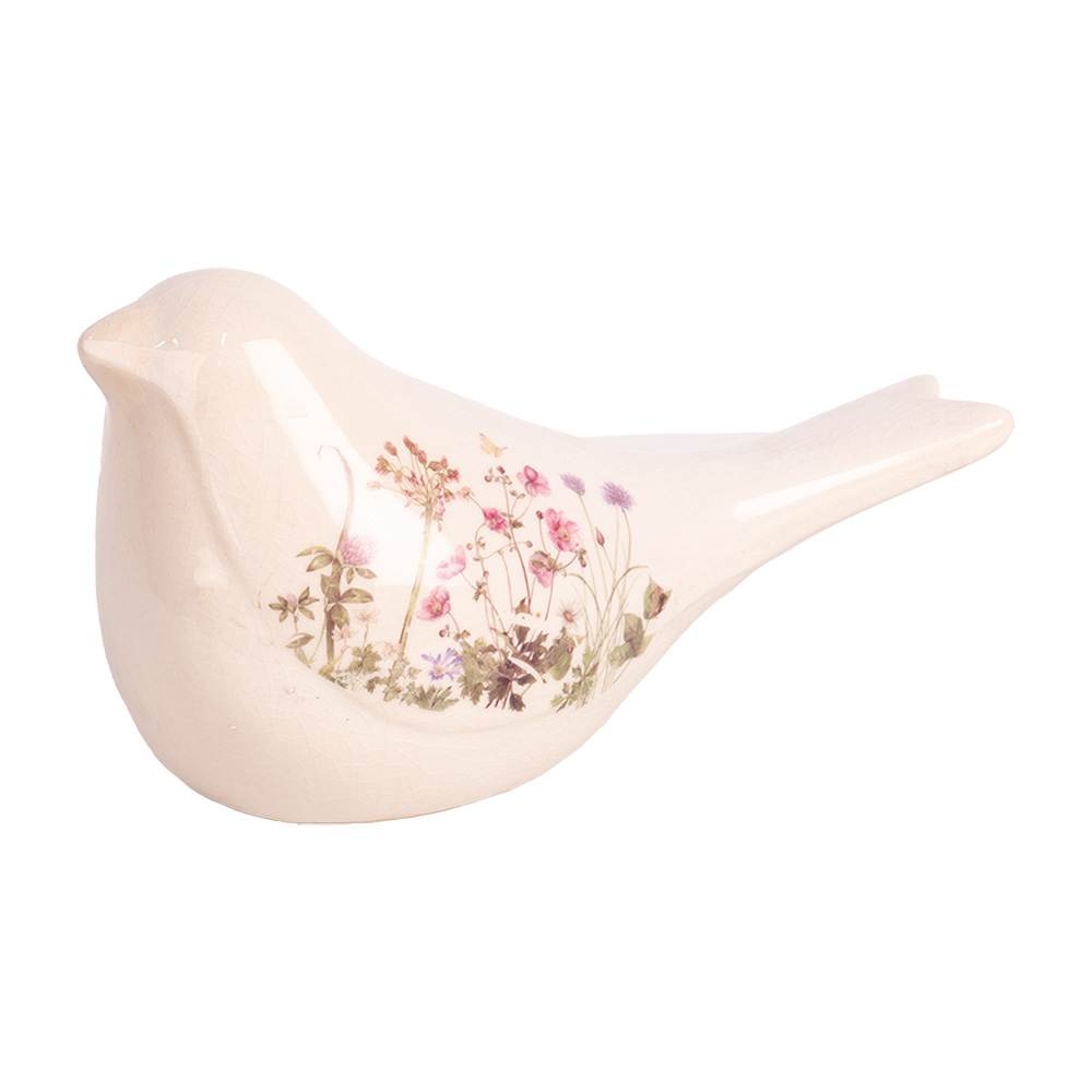 [6CE1953M] Decoratie vogel 22x9x12 cm