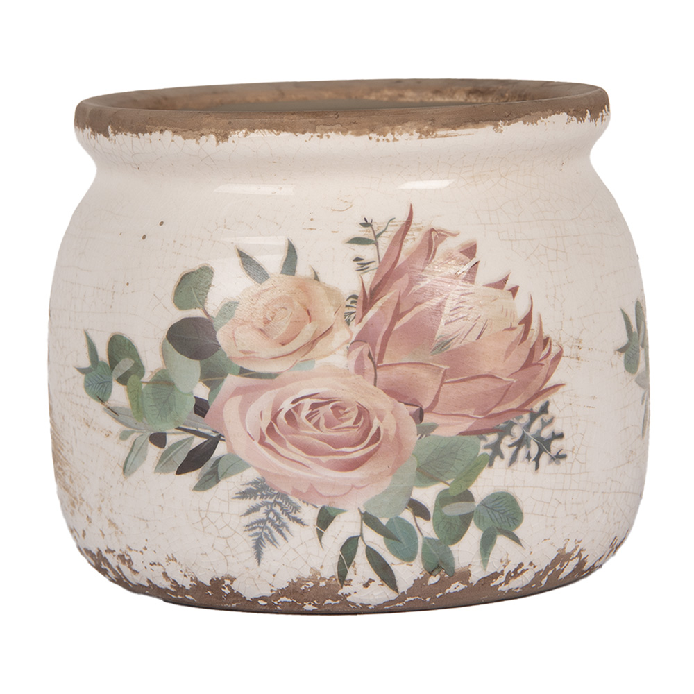 [6CE1978S] Decoratie bloempot Ø 12x10 cm