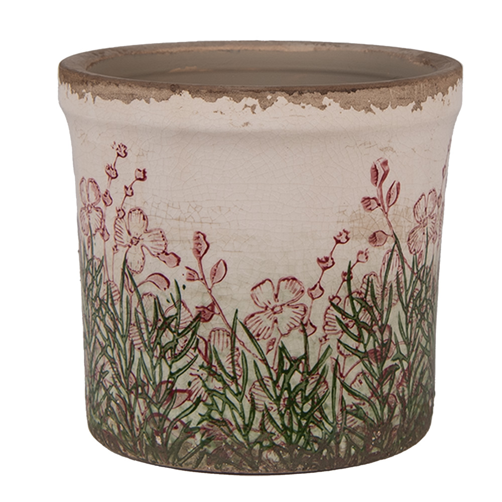 [6CE2017S] Decoratie bloempot Ø 13x12 cm