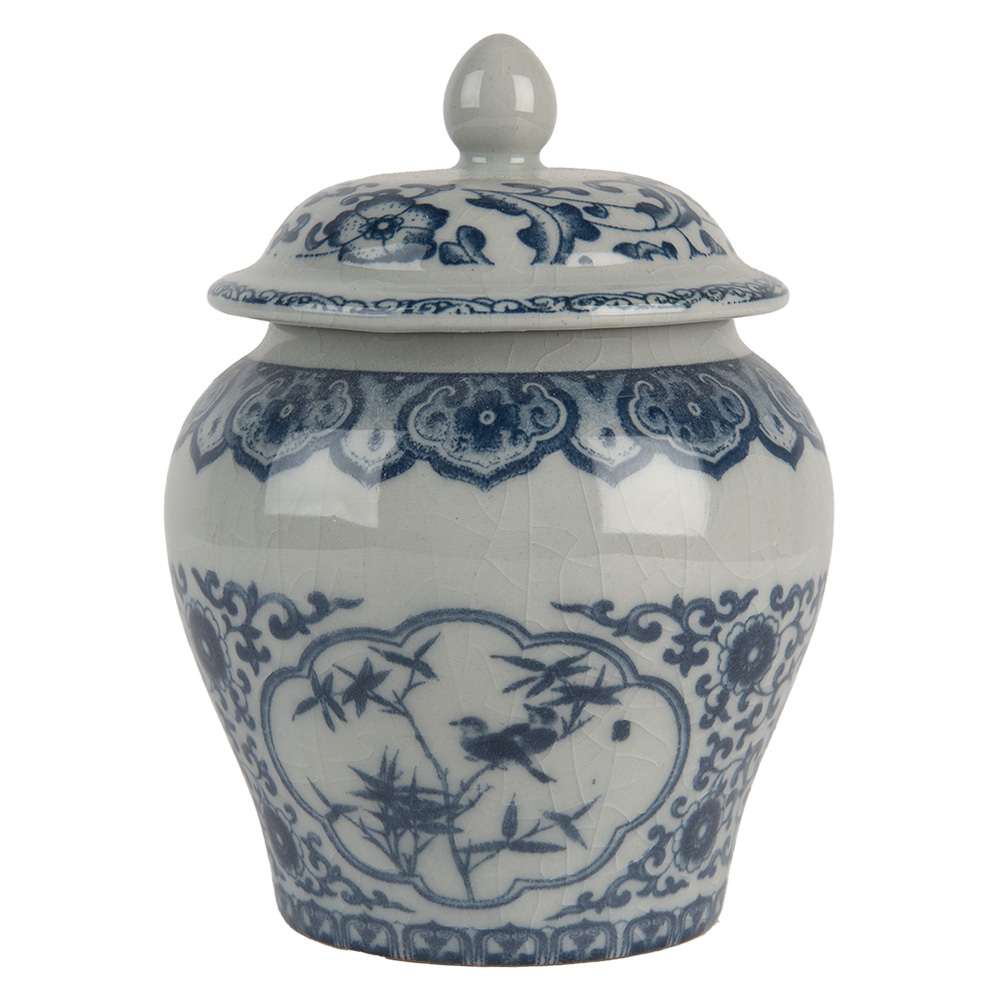 [6CE2143] Decoratie pot met deksel Ø 9x13 cm