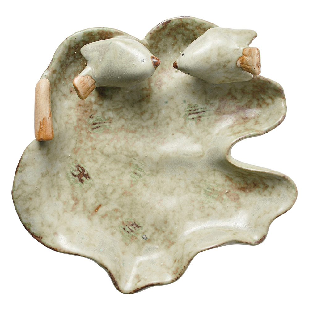 [6CE2163] Schaaltje blad 16x16x5 cm