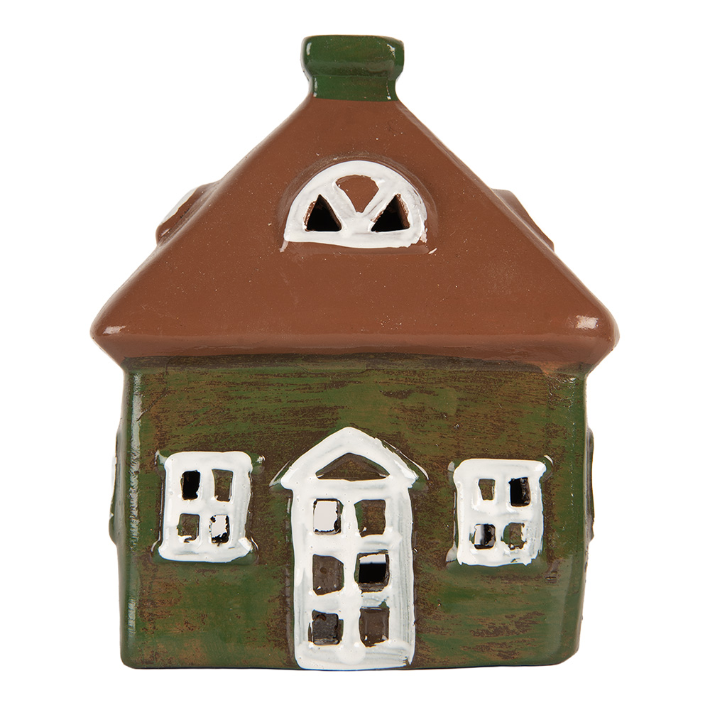 [6CE2185] Decoratie huisje 12x9x14 cm