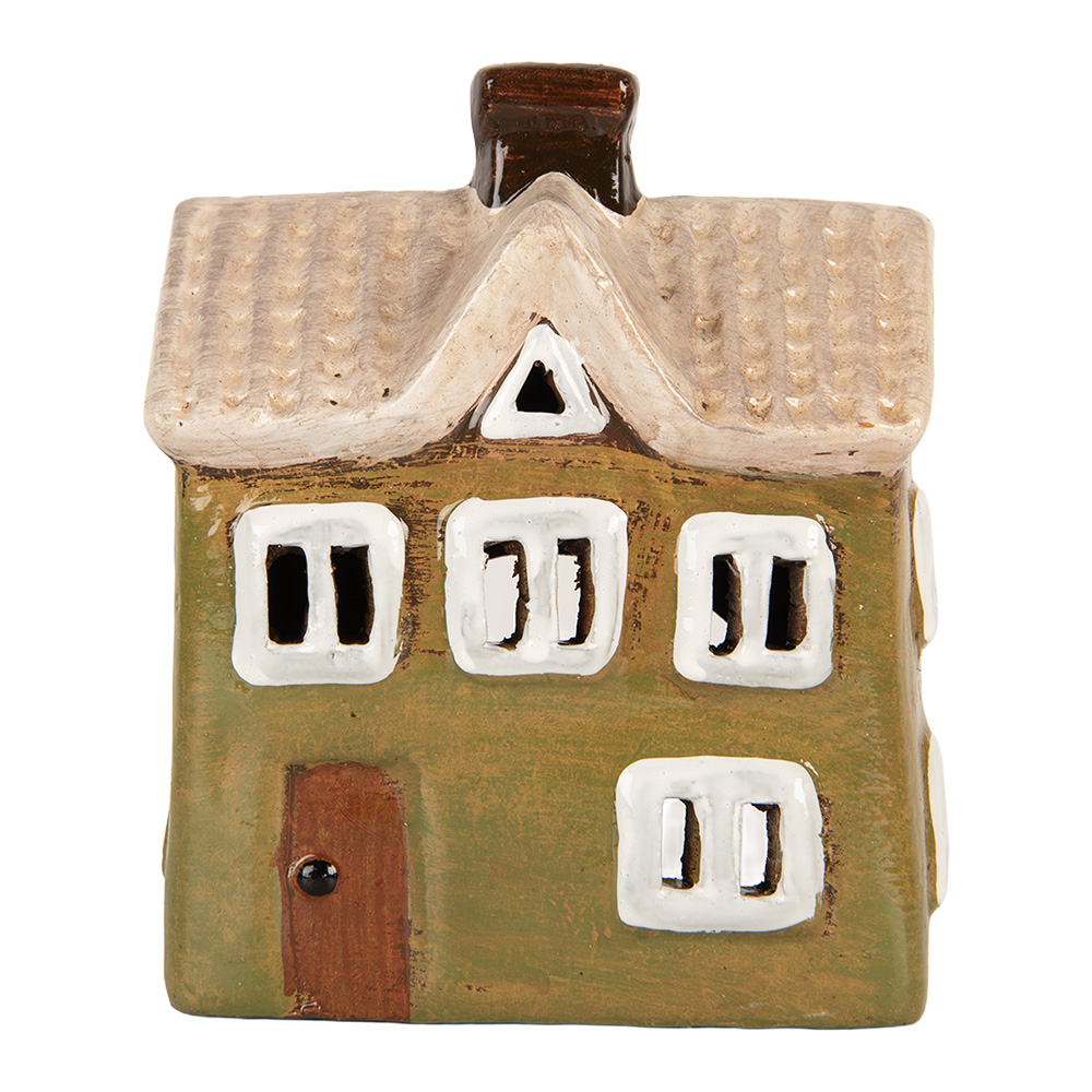 [6CE2188] Decoratie huisje 11x7x13 cm