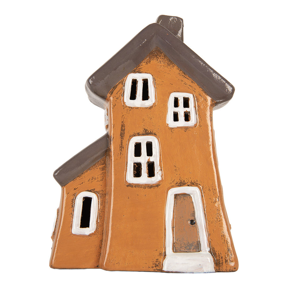 [6CE2190] Decoratie huisje 16x11x22 cm