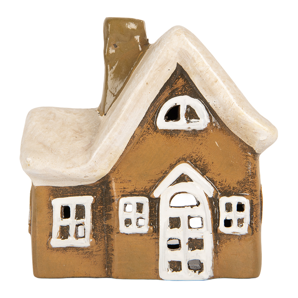 [6CE2192] Decoratie huisje 13x7x13 cm