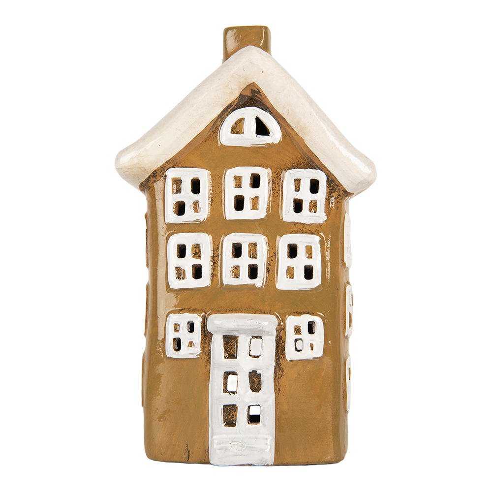 Decoratie huisje 12x8x19 cm