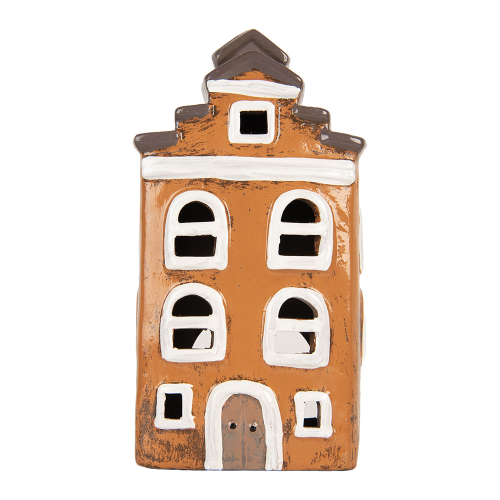 [6CE2203] Decoratie huisje 13x10x24 cm