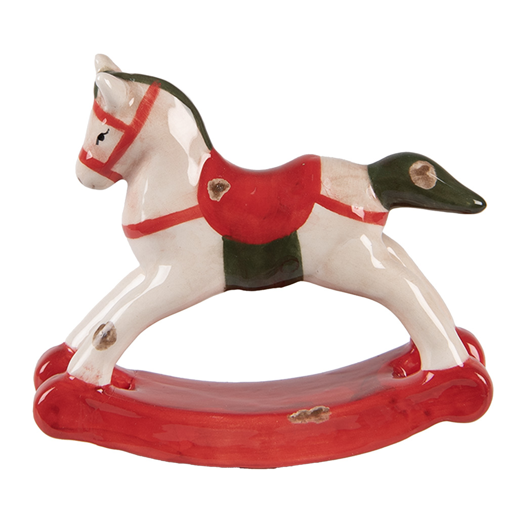 [6CE2263] Decoratie hobbelpaard 12x4x11 cm