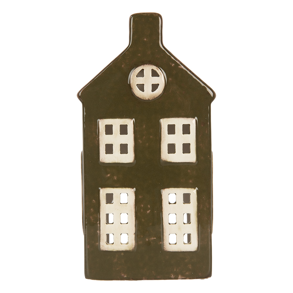 [6CE2285] Waxinelichthouder huisje 8x6x16 cm