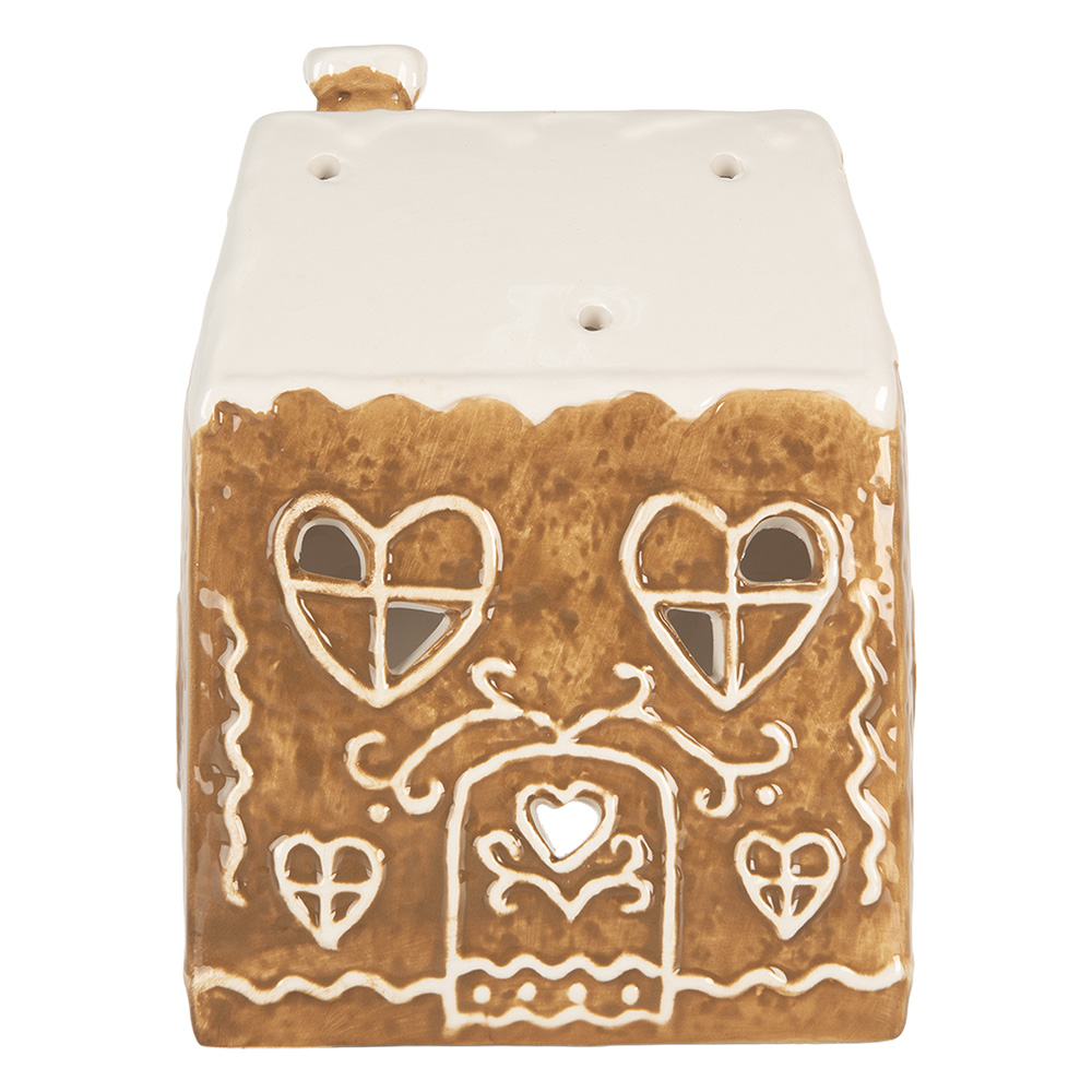 Waxinelichthouder huisje 12x7x16 cm