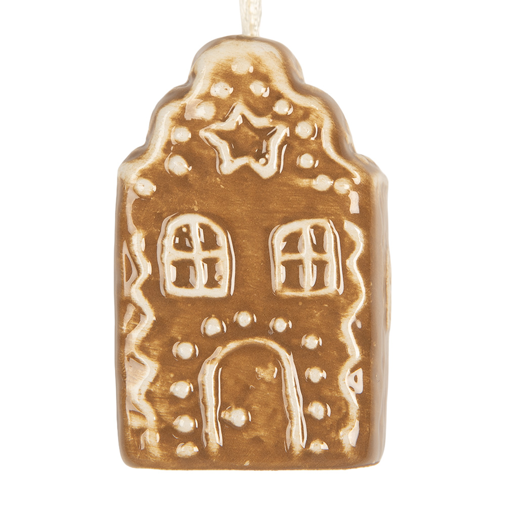 Decoratie hanger huisje 4x4x6 cm