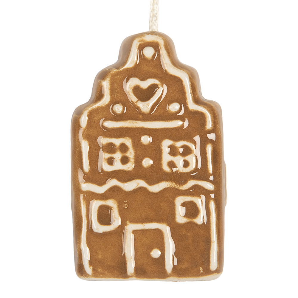Decoratie hanger huisje 4x4x6 cm