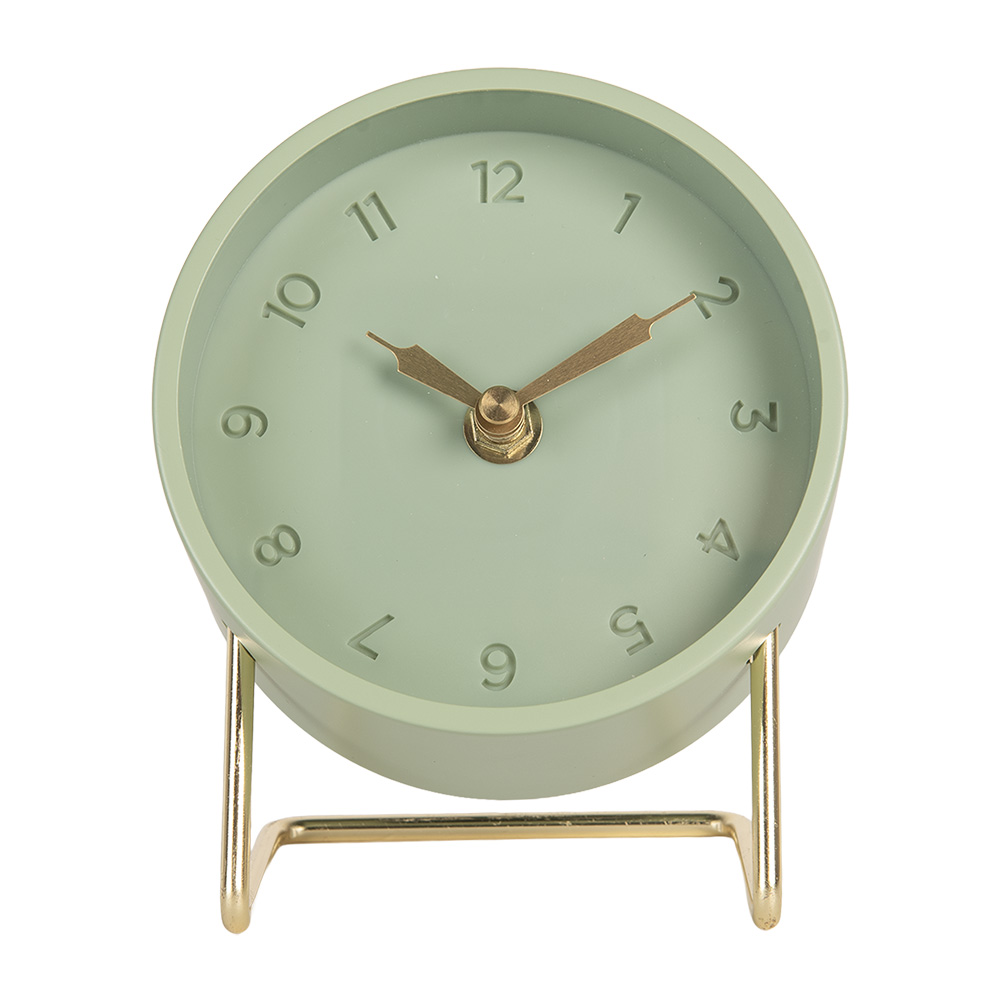 [6GBKL0002GR] Tafelklok 12x11x15 cm / 1xAA