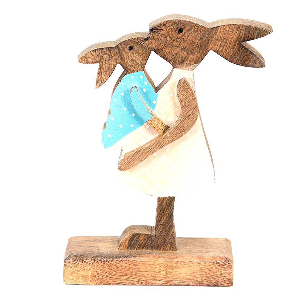 Decoratie konijn 15x6x22 cm