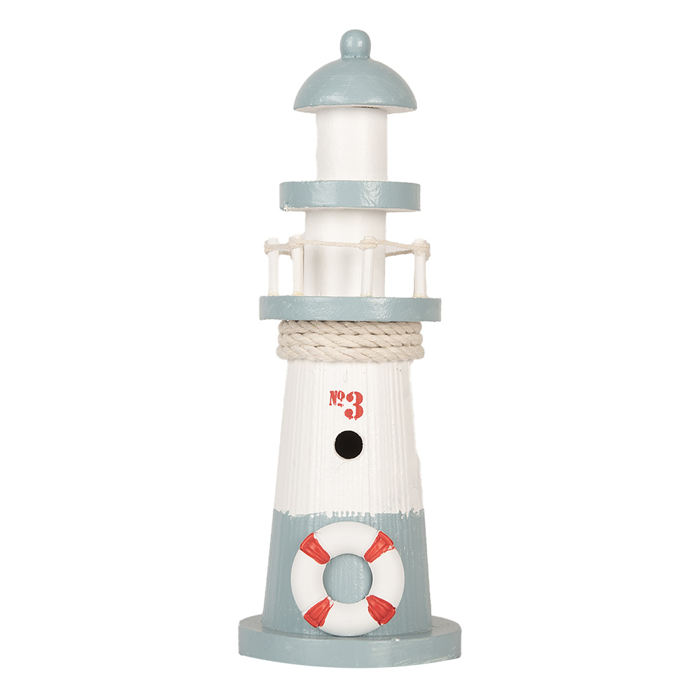 Decoratie vuurtoren Ø 8x22 cm