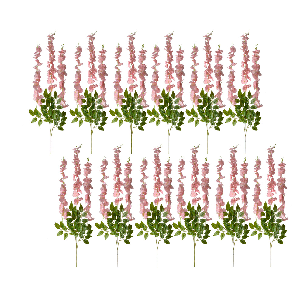 [6PL0318LP] Decoratie tak met bloemen (12) 30x12x110 cm
