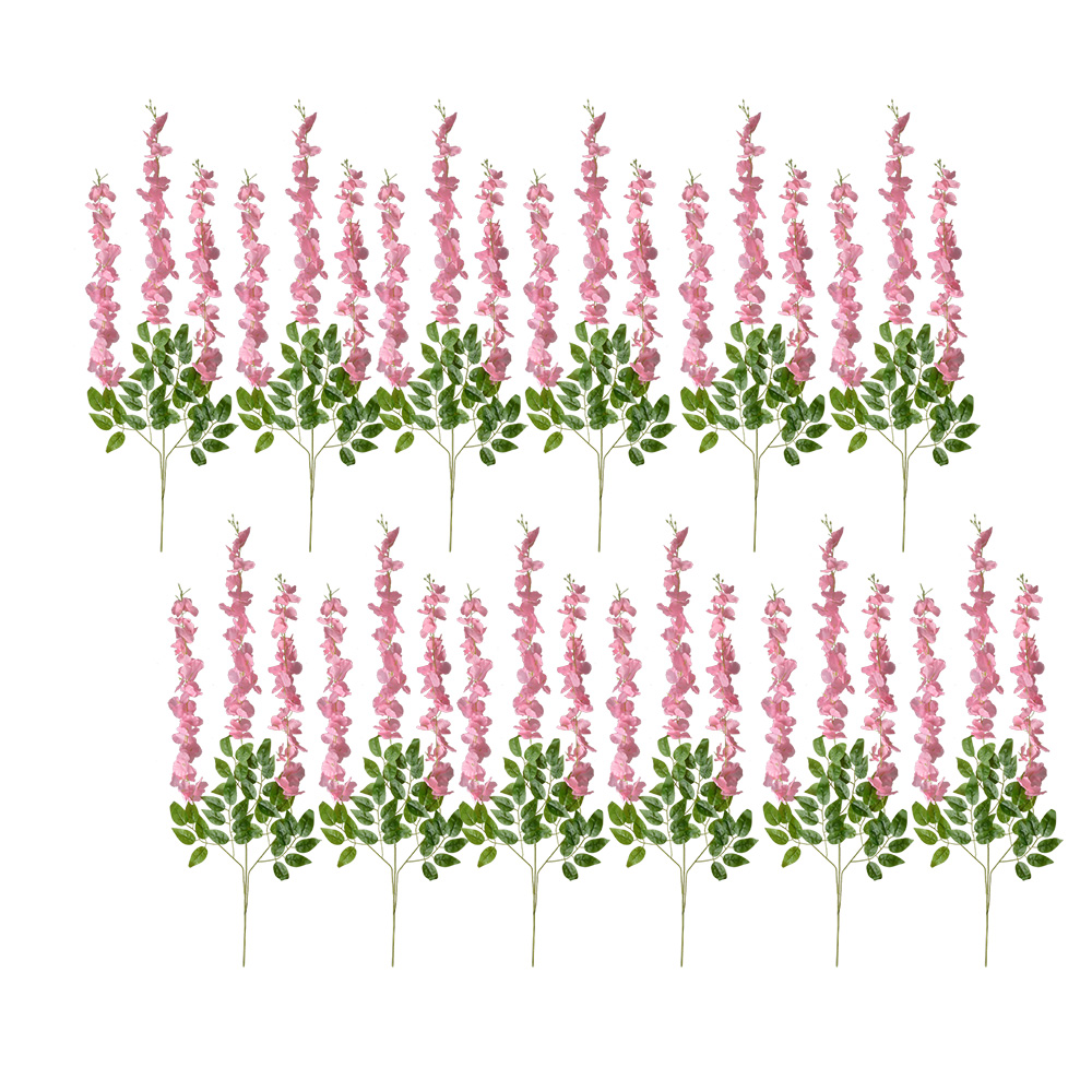 [6PL0318P] Decoratie tak met bloemen (12) 30x12x110 cm