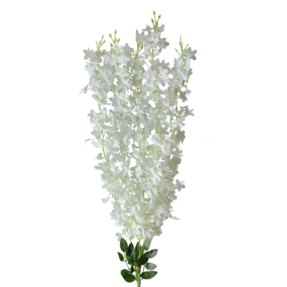 [6PL0319BE] Decoratie tak met bloemen 6x6x80 cm