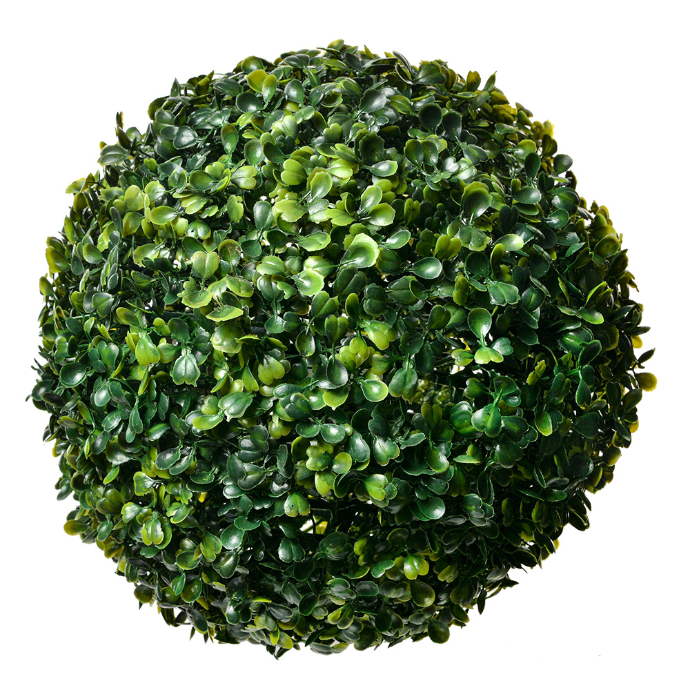Decoratie kunststof bol buxus Ø 24 cm