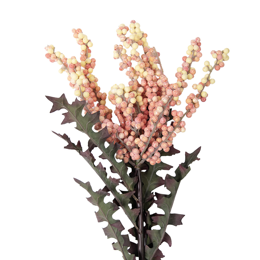 [6PL0329P] Decoratie tak met bloemen 20x20x103 cm